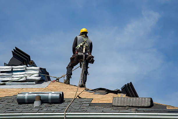 Professional Roof Repair technician working in Bellefontaine, OH